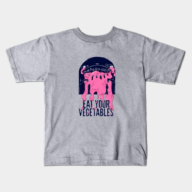 Eat Your Vegetables Kids T-Shirt by ottertron